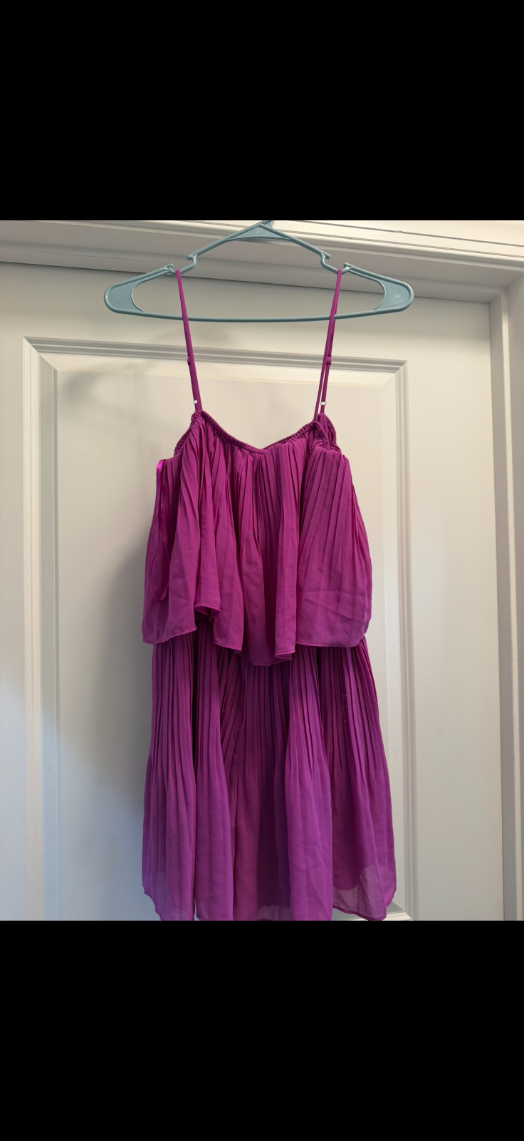 purple ruffle boutique romper size L