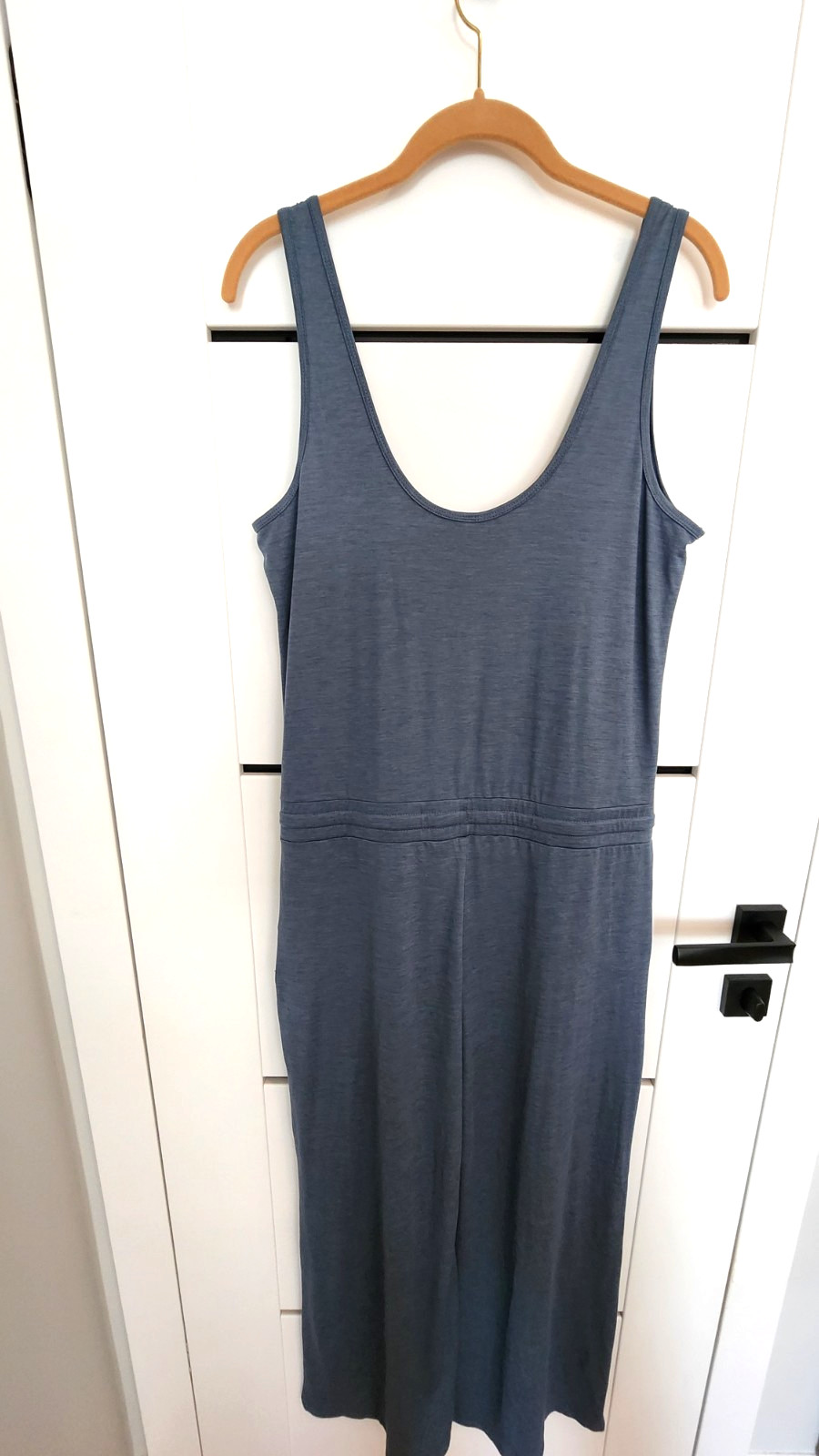 Vuori Women’s Falls Sleeveless Jumpsuit – Blue Light Azure Heather Medium NEW