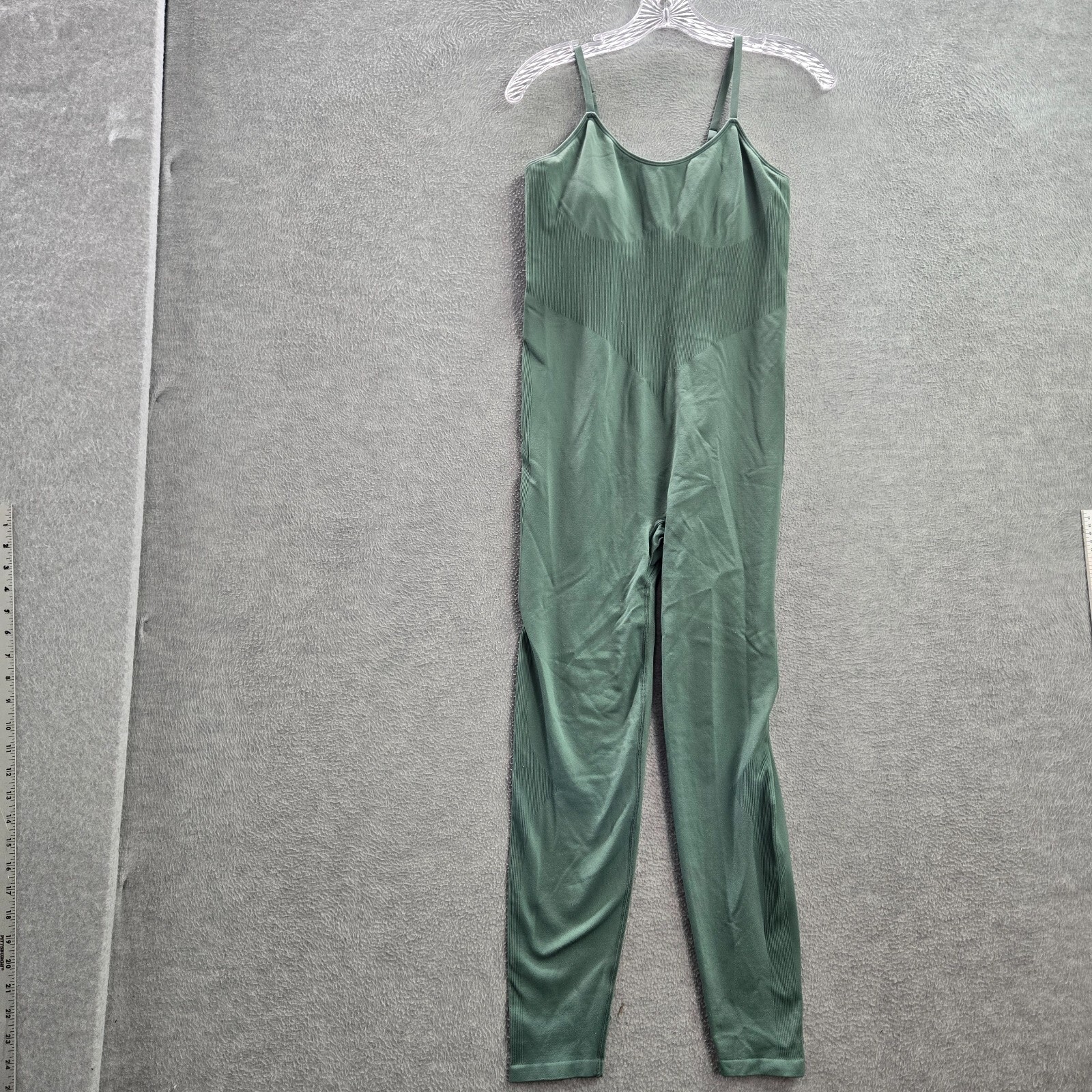 PINK Victoria’s Secret Women Jumpsuit Medium Green Sleeveless Adjustable Straps