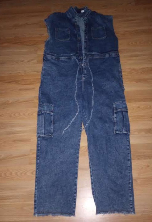 womens good time usa jumpsuit denim size 3xl NWT
