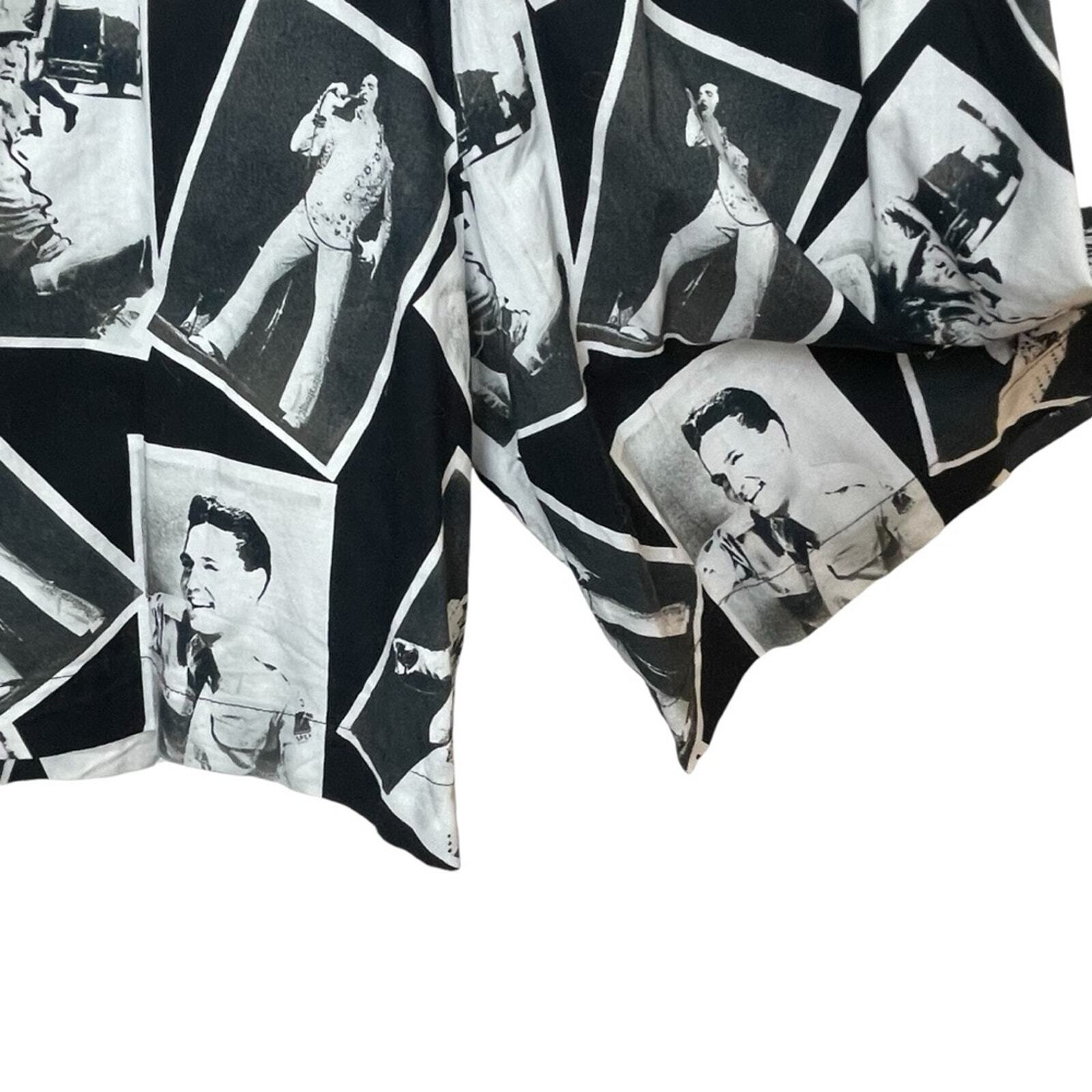 Vintage 80s 90s Retro 50s Pinup Style Cotton Elvis Presley Novelty Print Romper