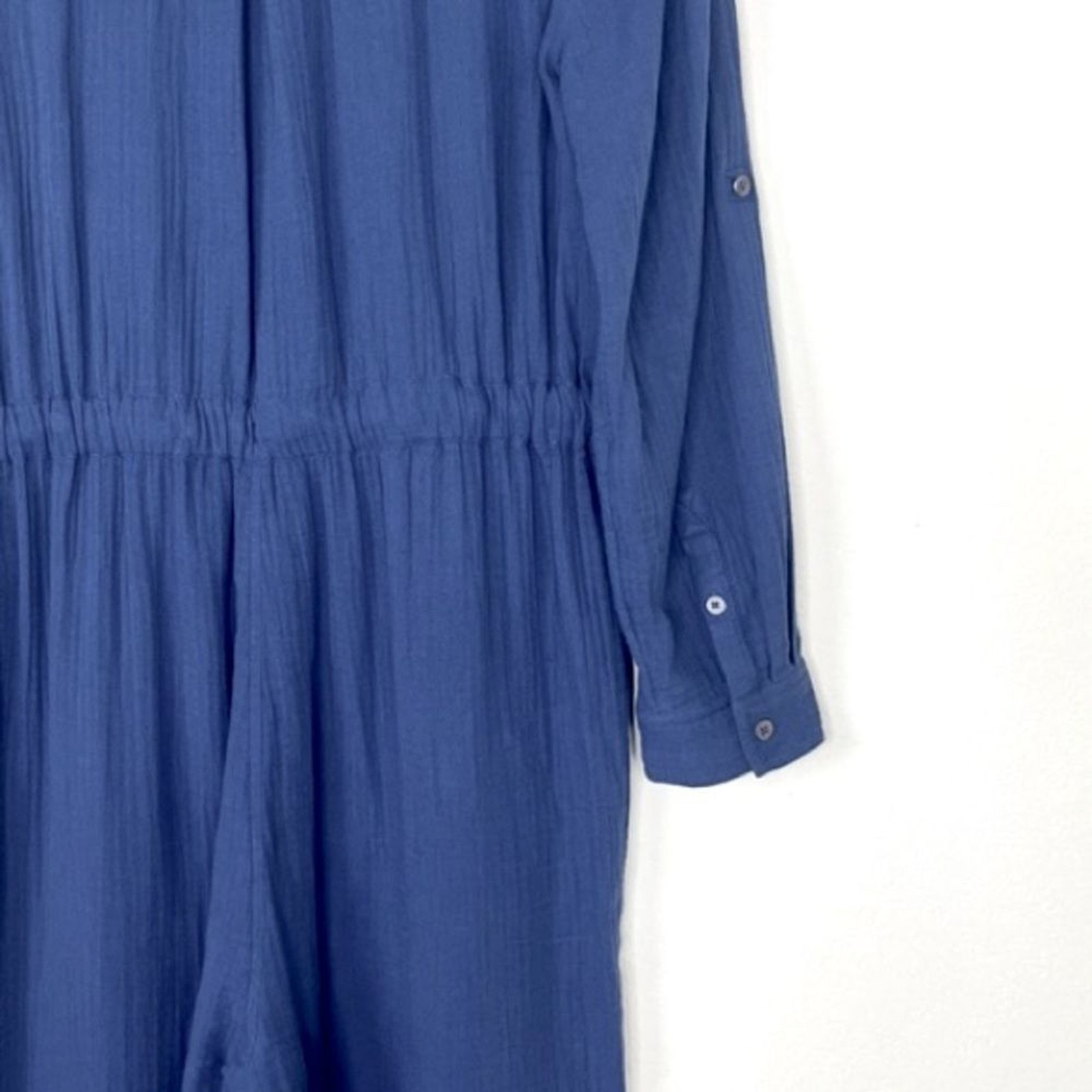 MADEWELL Lightspun Tapered-Leg Jumpsuit XS 0 Gauze Cotton Utility Cargo Coverall
