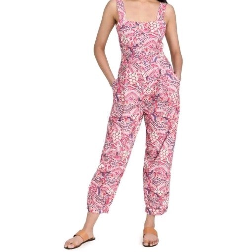 Chufy Peter Jumpsuit Boho Hippie Balloon Leg Small Jam Pink Global Nomad Resort