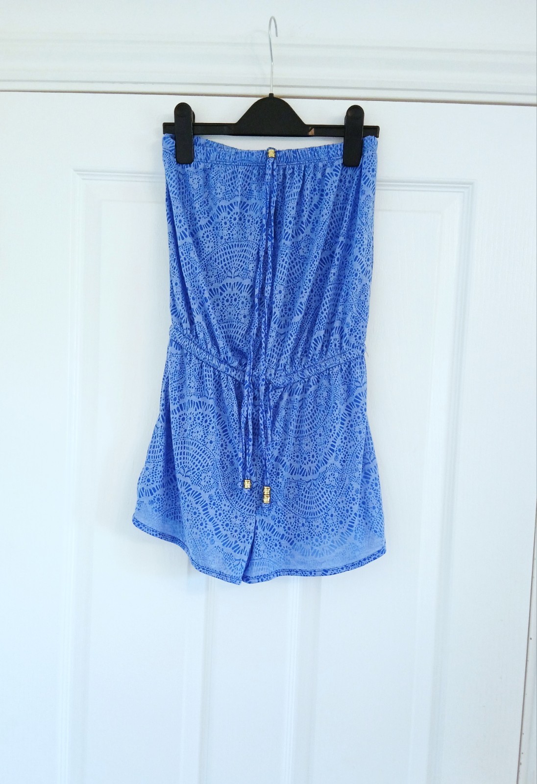 Pretty Blue Short Playsuit Primark UK8 BNWT