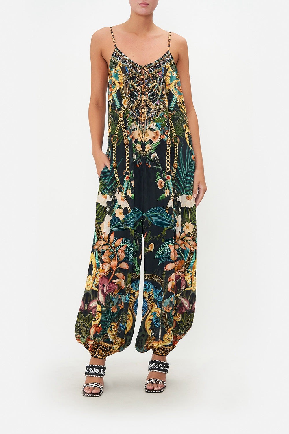 Camilla Balloon Jumpsuit Fearless Felis RRP $799 O/S