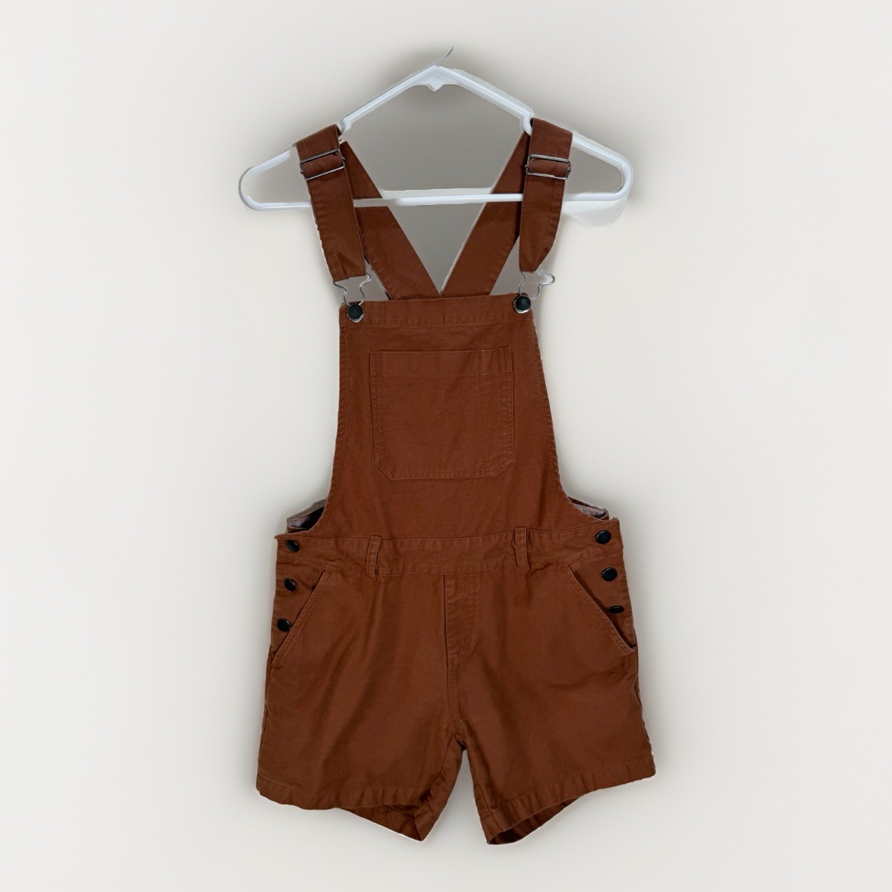 Bridge & Burn Shortalls Women’s Sz Small Overalls Cotton Canvas Rust Garmentory