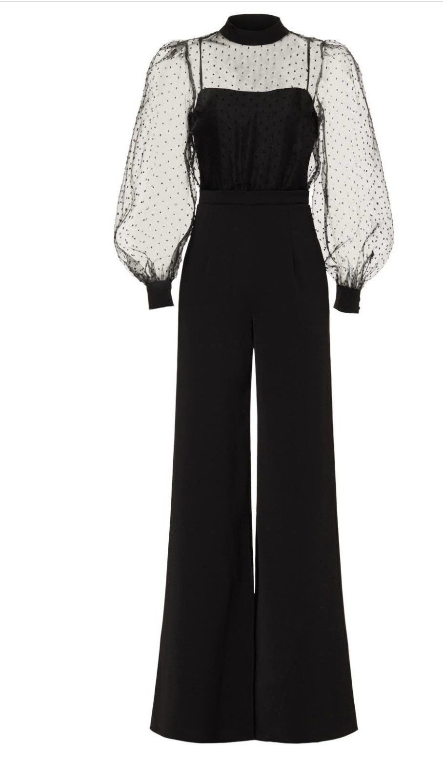 Black Halo Rosalie Jumpsuit Size 4 MSRP $485 Flaws by collar-see pics