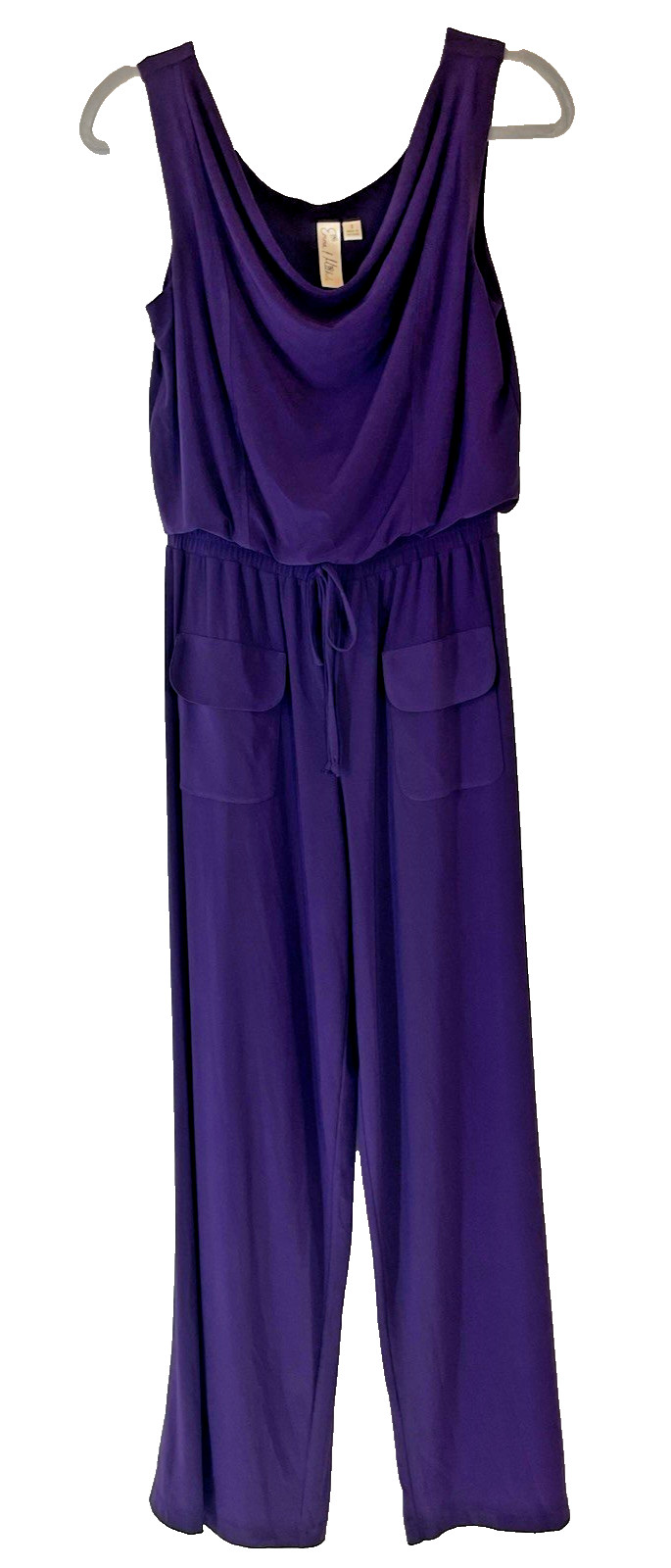 NWOT Purple Sleeveless Emma & Michele One-Piece Jumpsuit – Size Small