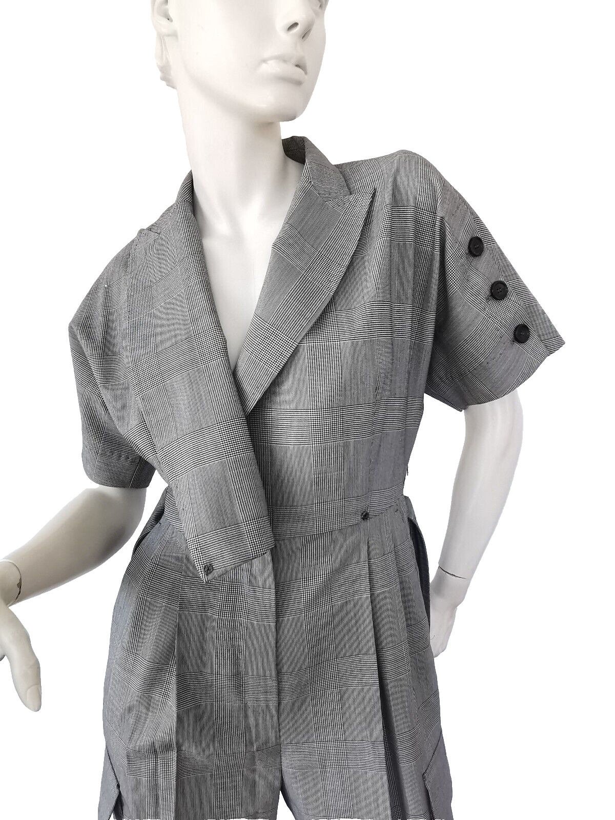 🌟MAX MARA Virgin WOOL Canvas Jumpsuit 4US_ 6Gb_ 34De_ 38It_ 36Fr ‘BARI’