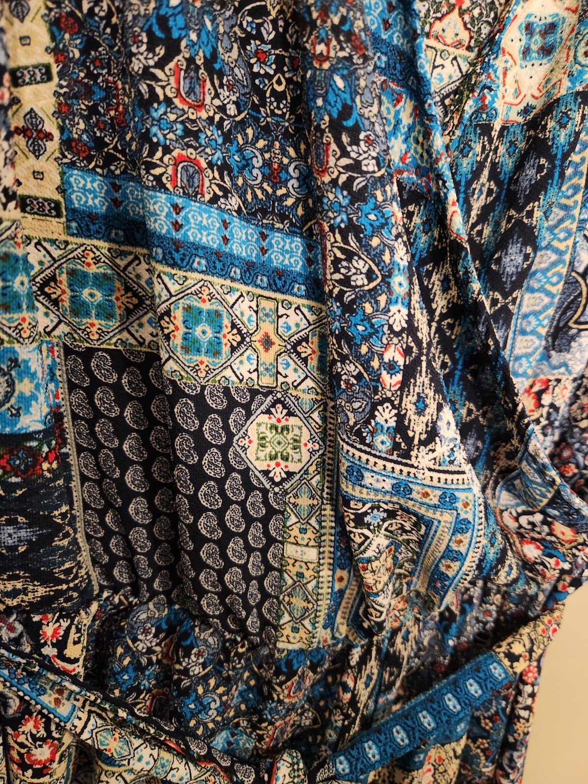 *Please Read* Tacera Geometric Multicolor Womens Romper Pants Suit Size M