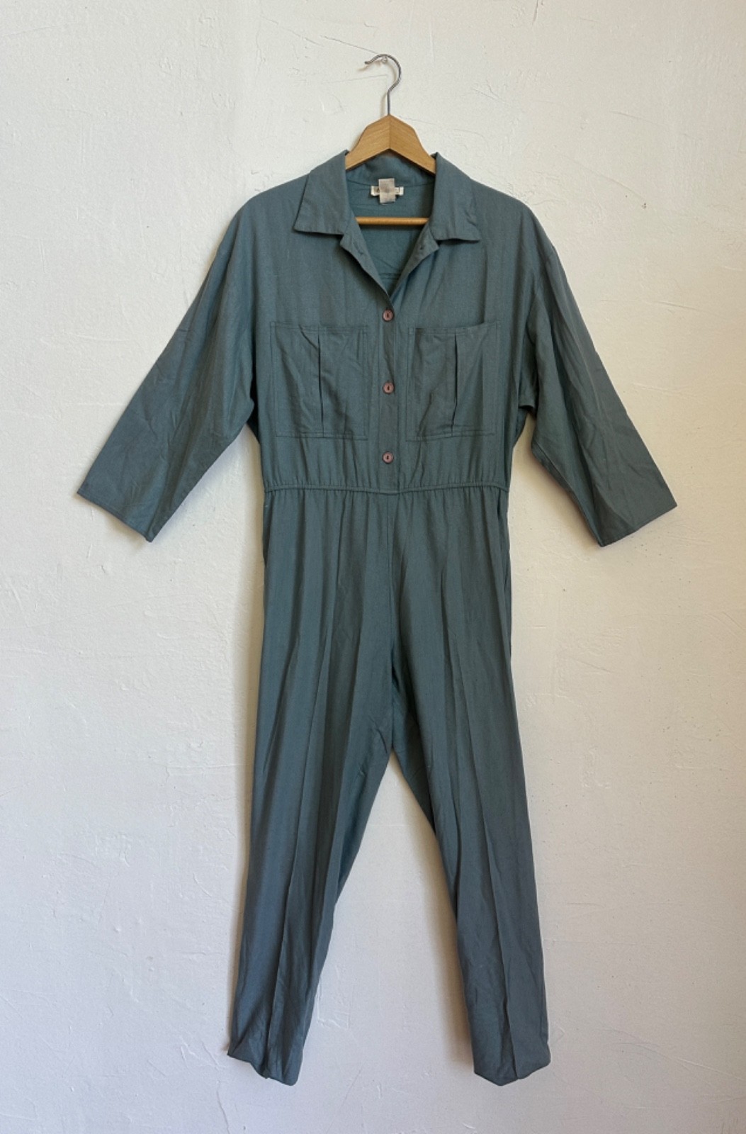 Vintage George Georgiou Naturelle 100% Raw Silk Jumpsuit 1990s