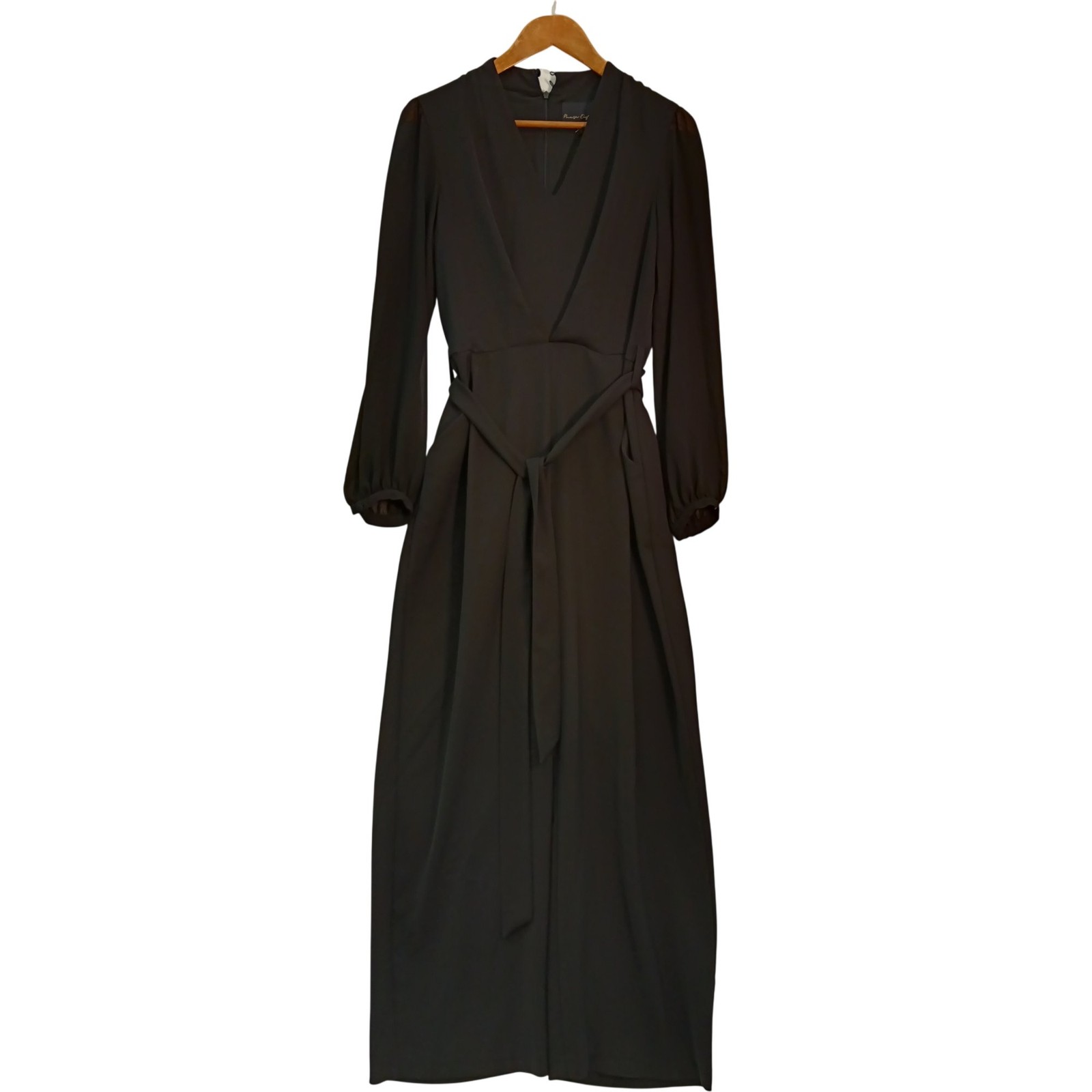 Phase Eight Jumpsuit UK 12 Women’s Black Long Sleeve Belted Preloved