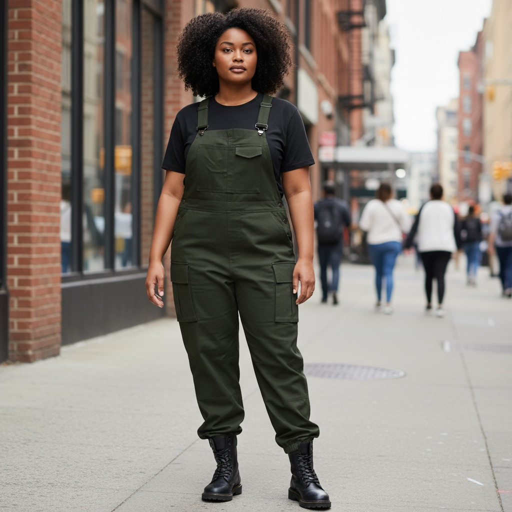 Army Green Cargo Overalls Jumpsuit Women Small Belted Lightweight Camping Gorp