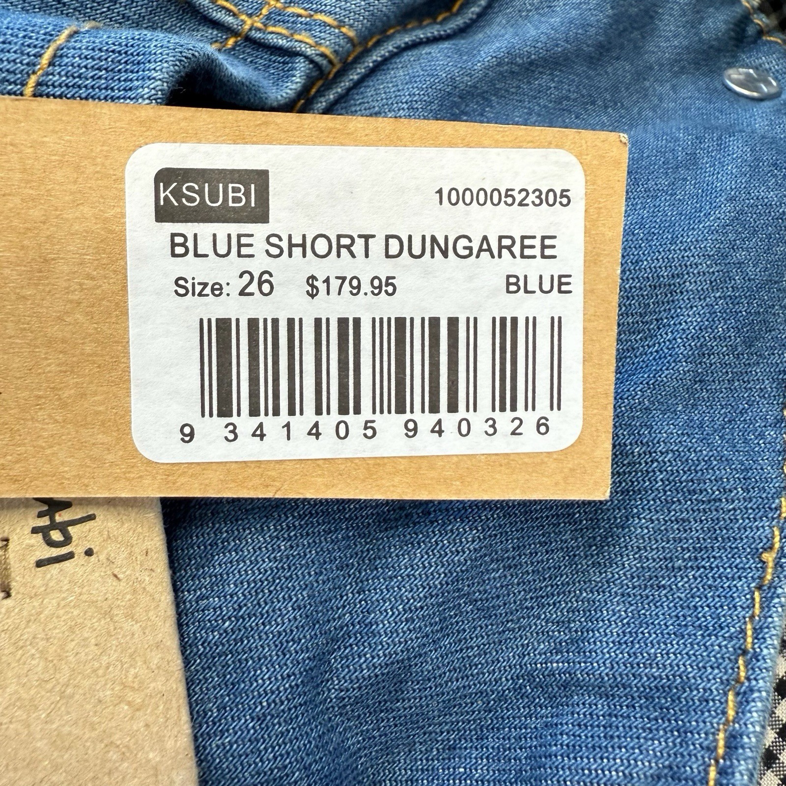 Ksubi Size 26 8 Aus Blue Denim Mikey Short Dungarees Overalls Aus Designer NWT