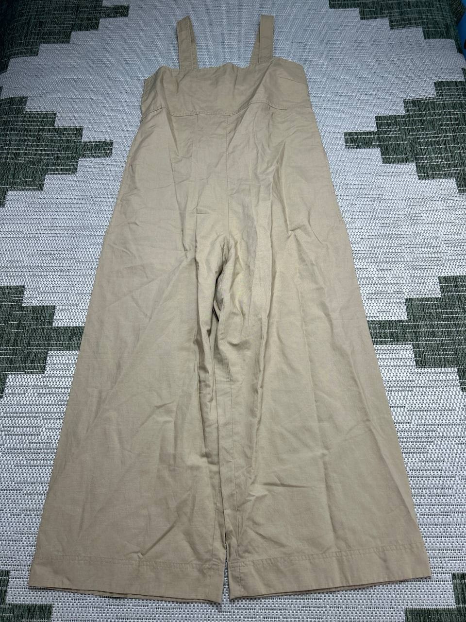 Uniqlo Jumpsuit Womens Medium Brown Linen New