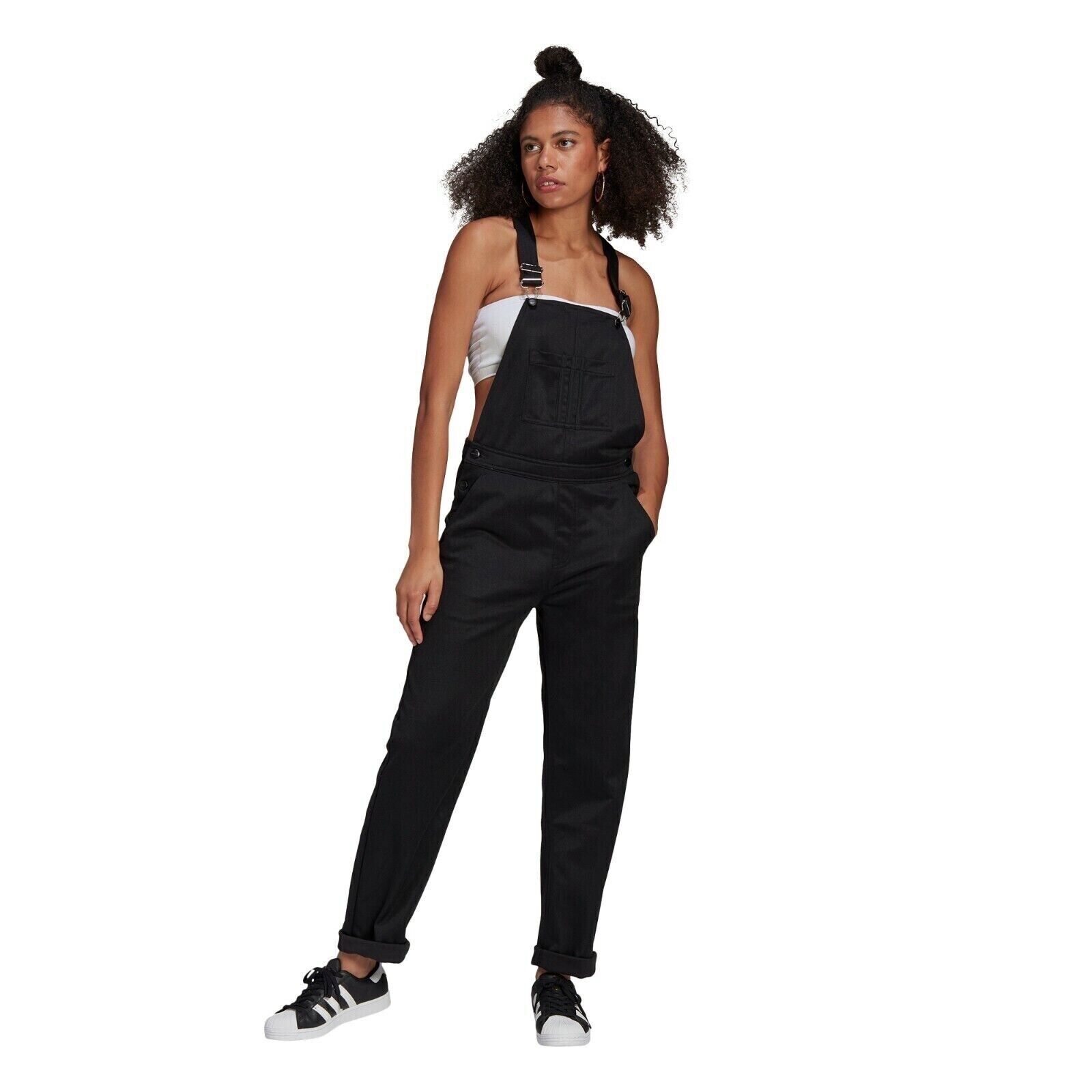 adidas Originals R.Y.V. Dungarees GN4261 Black Various Sizes New WMNS Womens