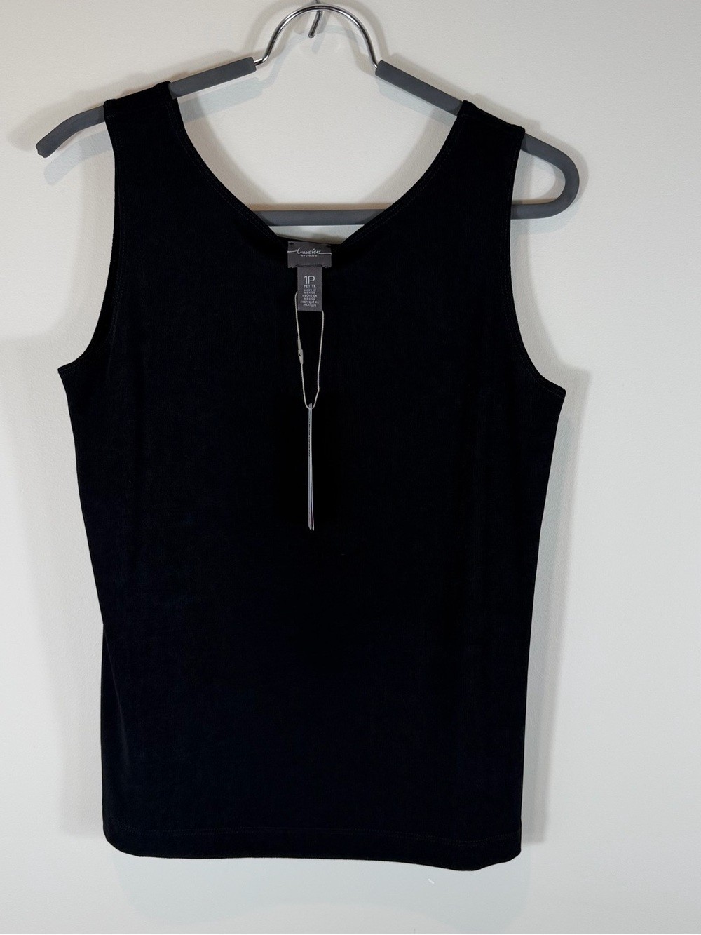 NWT Chico’s Travelers Black Sleeveless Tank Top & Pant Set size s/m