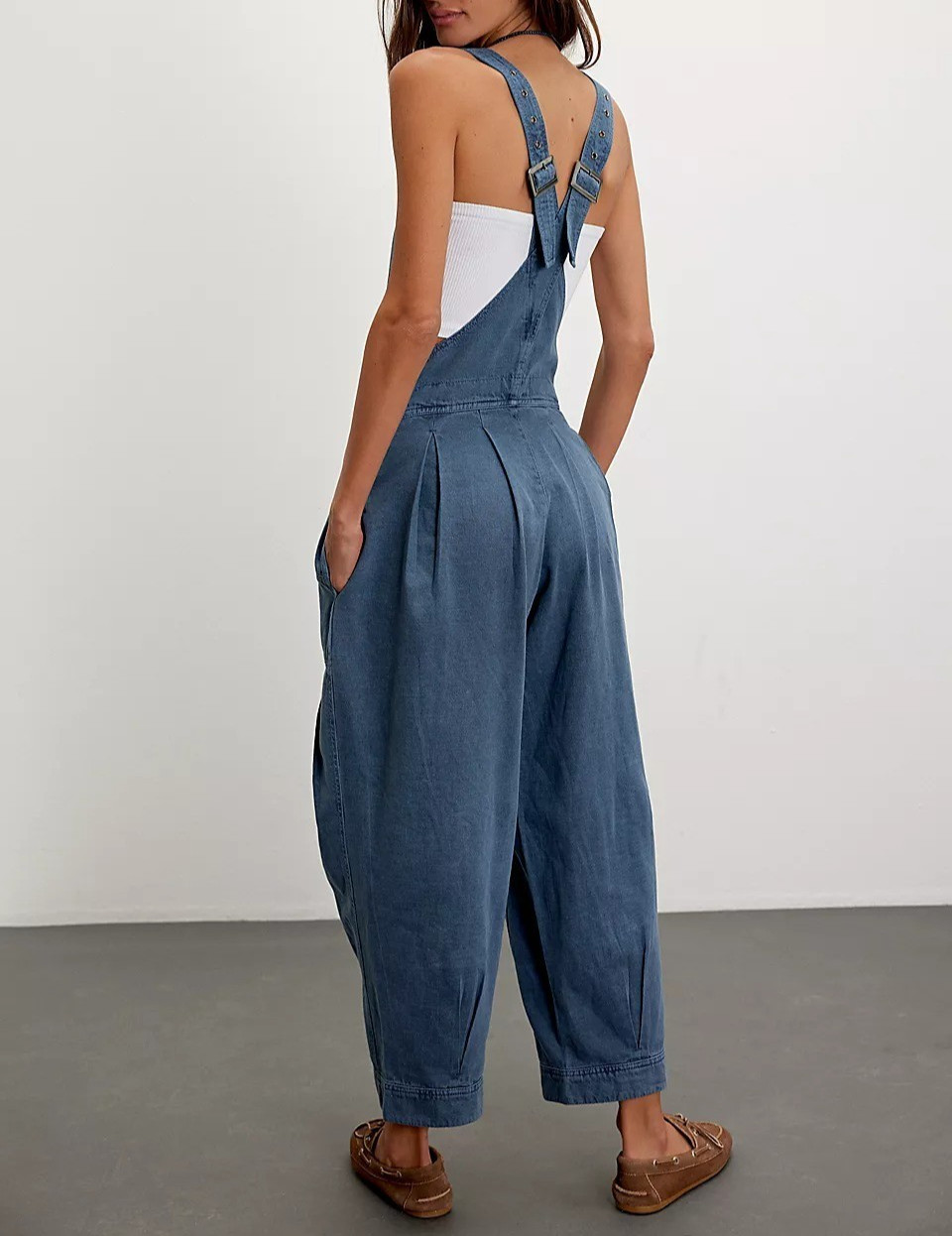 Free People We The Free Felix Tapered Overalls Jumpsuit Dress Pinafore M 288075