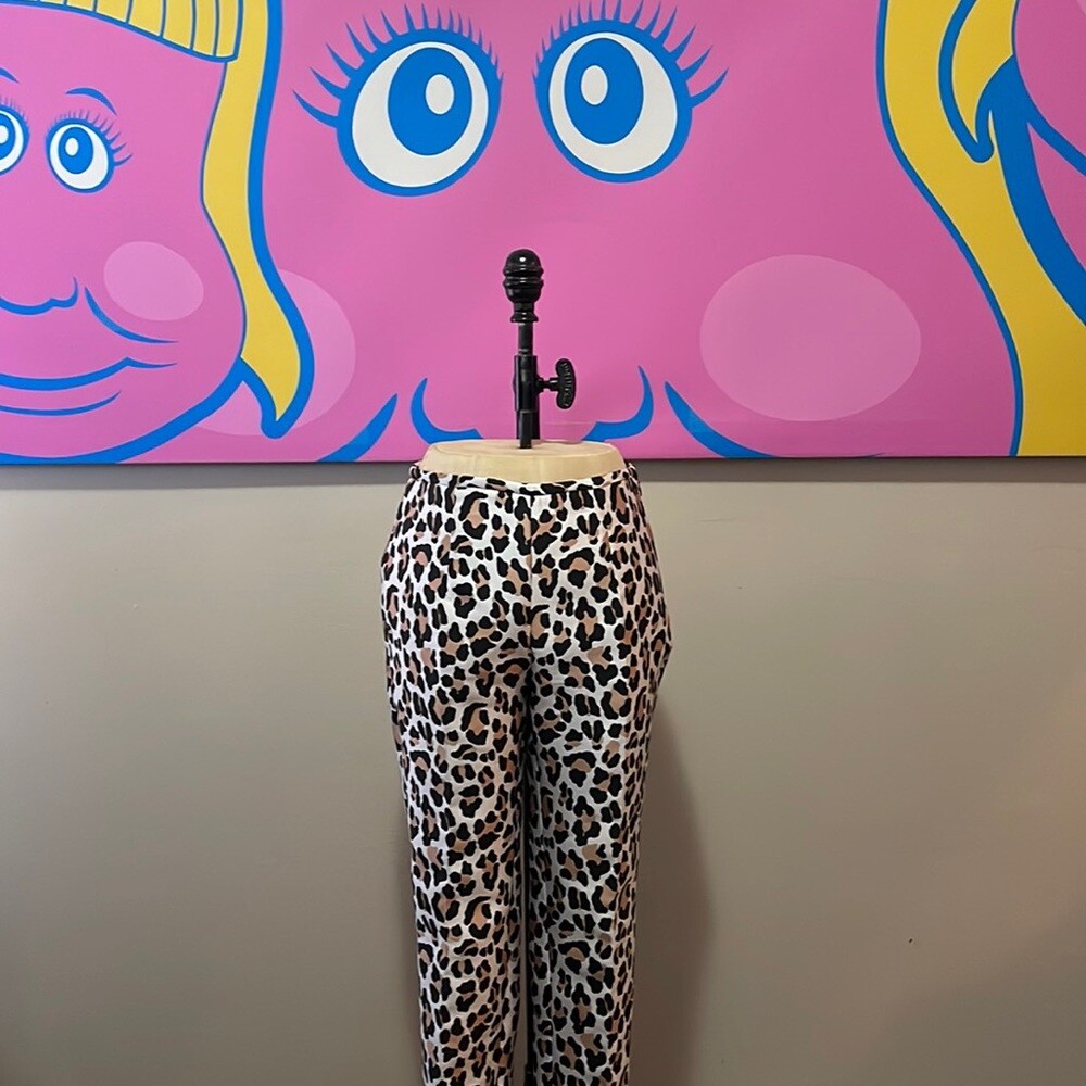 Michael Kors Animal Print Ankle Length Pants