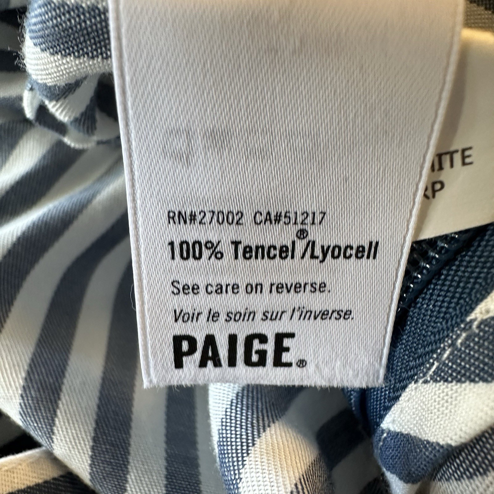 Paige For Anthropologie Emma Jumpsuit in White & Navy Summer Size Medium