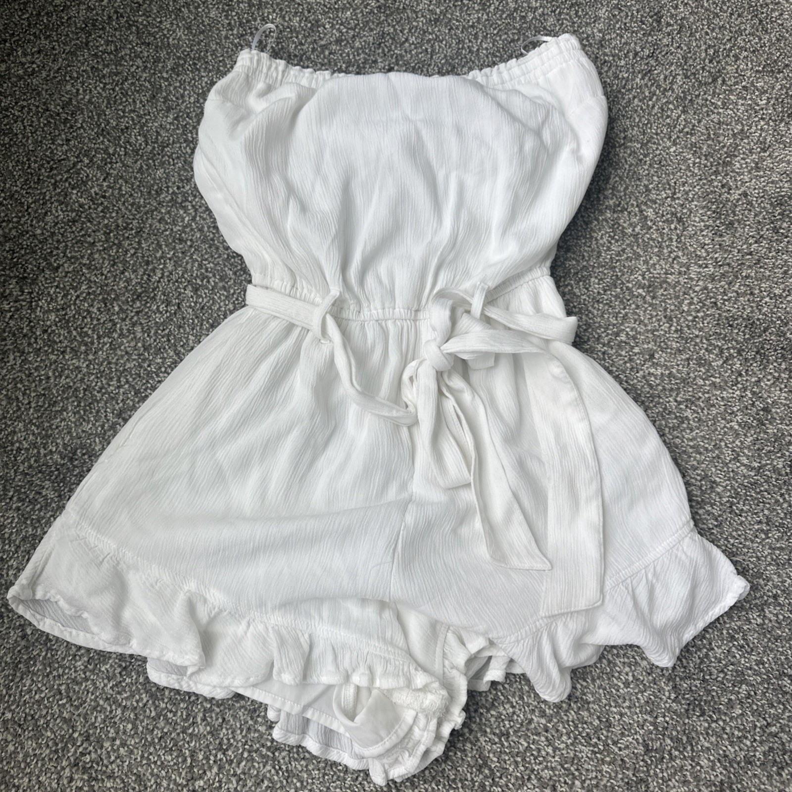 Hollisters Girls Size Small White Tube Top Romper