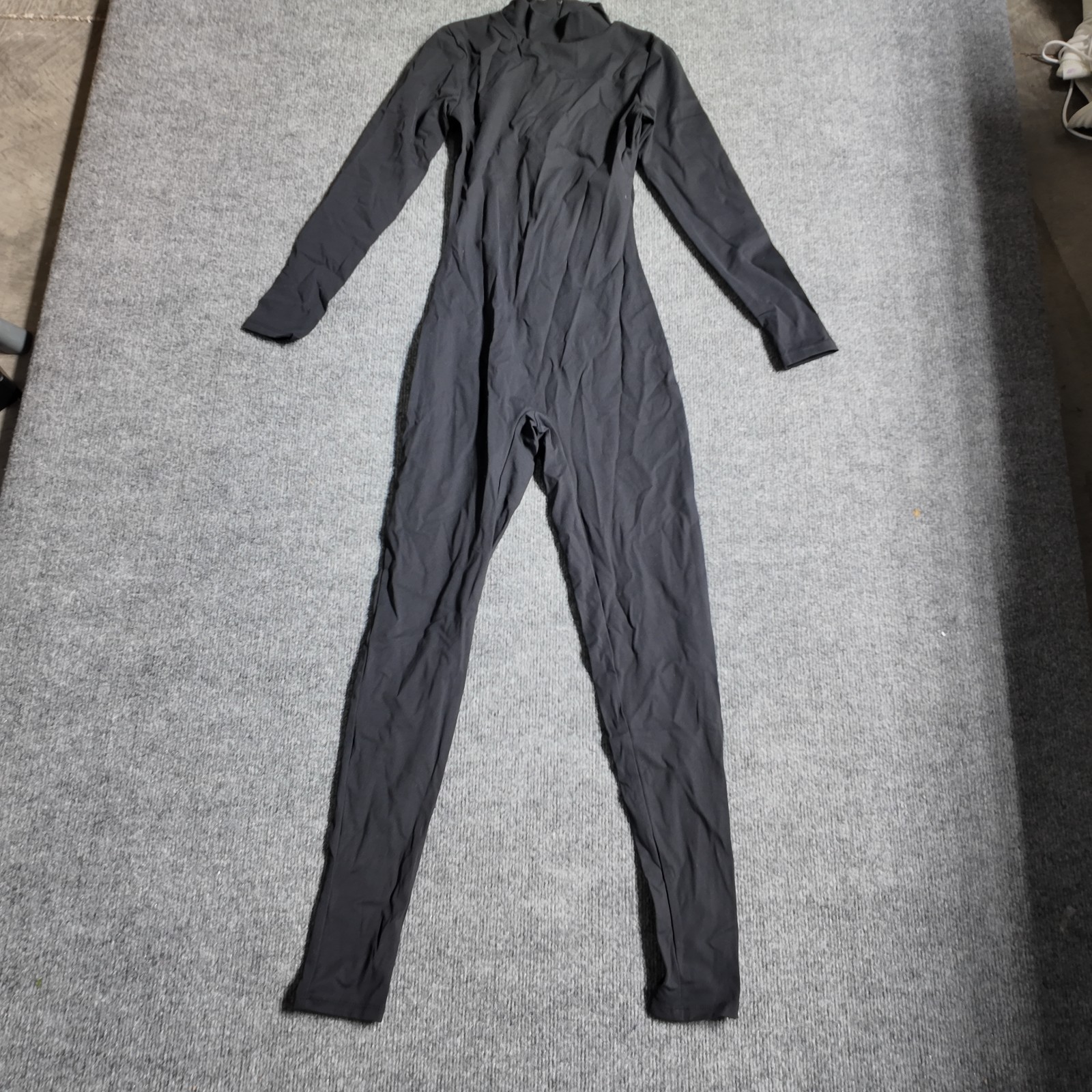 Women’s Long Sleeve Bodysuit Jumpsuit XS Tummy Control One Piece Black