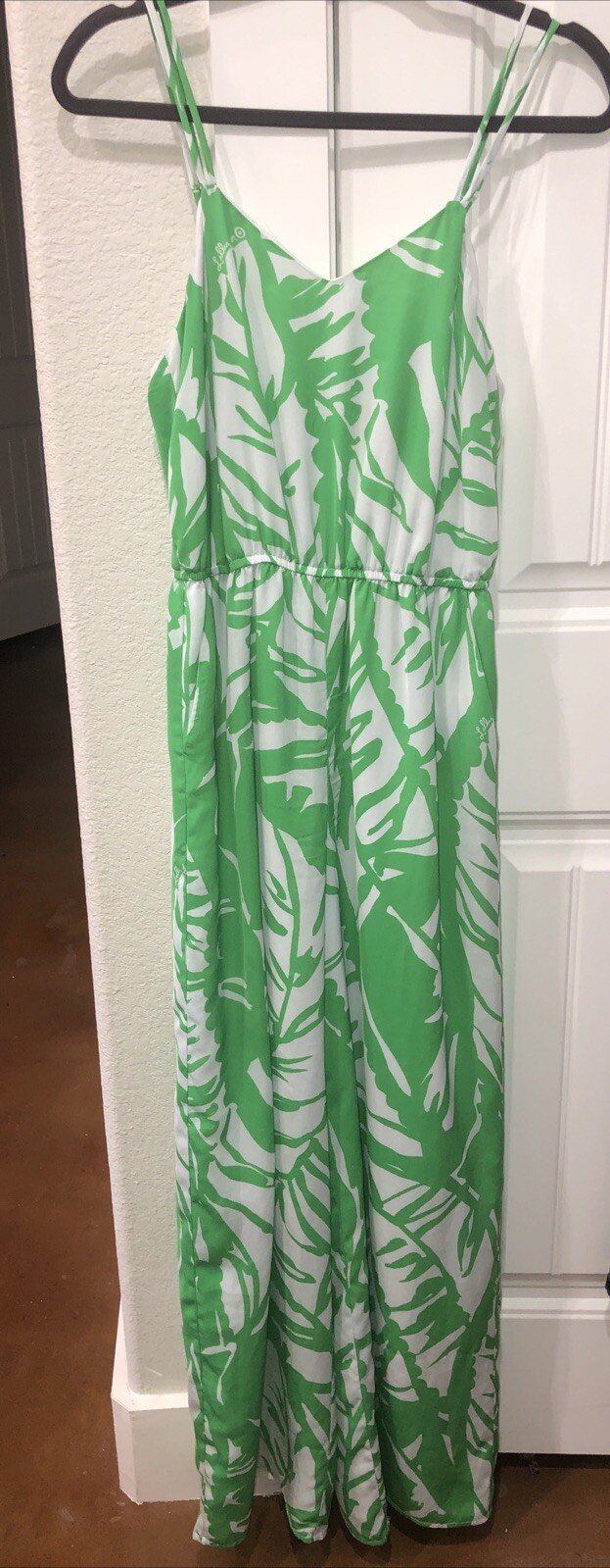 Lily Pulitzer for Target Sz S/P Green Palm Print Jumpsuit Pockets Lined