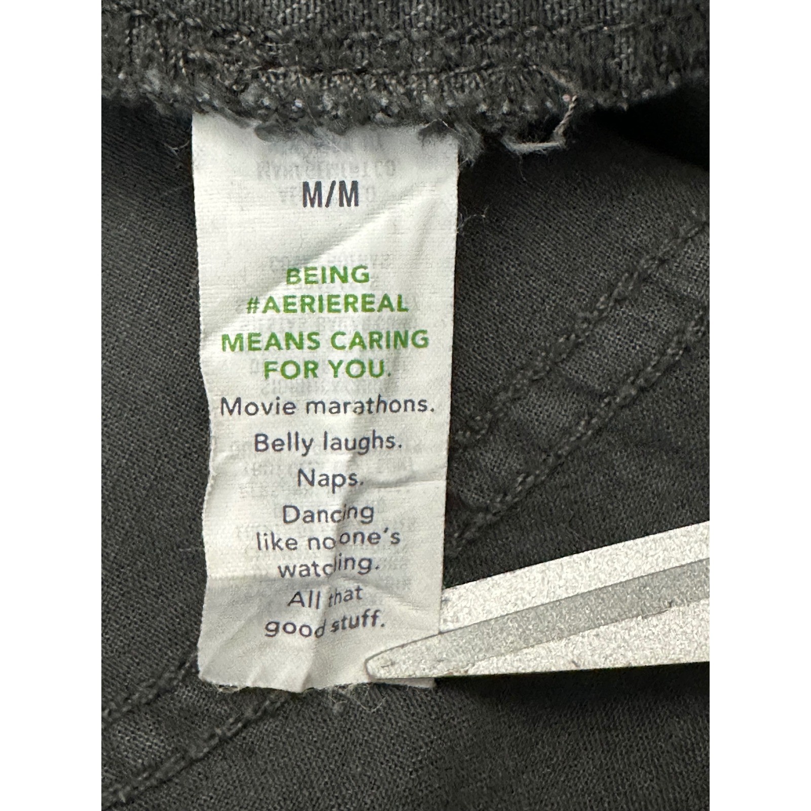 Aerie Womens Charcoal Gray Wide Leg Denim Overalls Raw Hem Size Medium