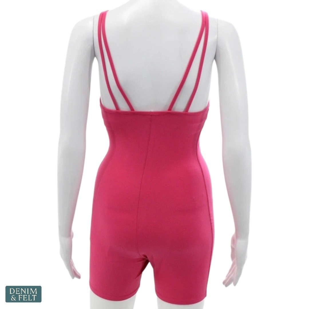 Alo Yoga Alosoft Suns Out Romper Pink Summer Crush Active Gym Romper Bodycon