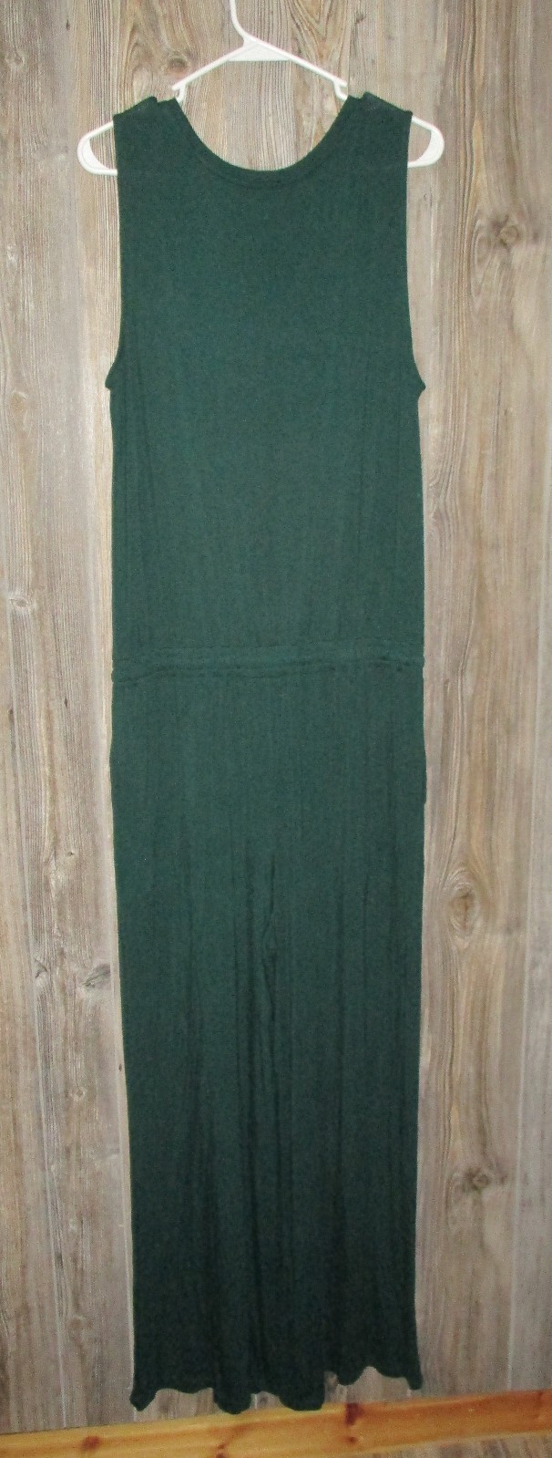 Amazon Essentials Women Sleeveless Scoopneck Wide-Leg Jumpsuit Sz Large Green