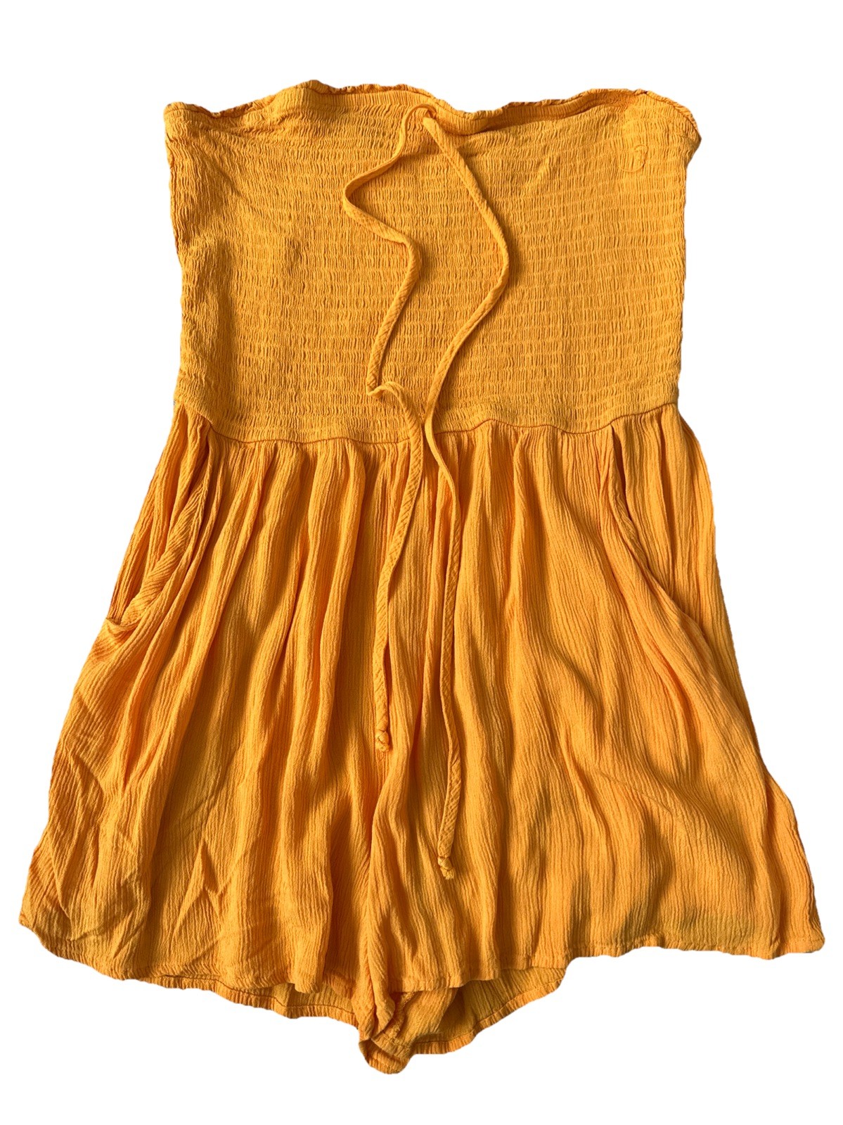 Wild Fable Women’s Orange Sleeveless Romper Shorts Jumpsuit Size M