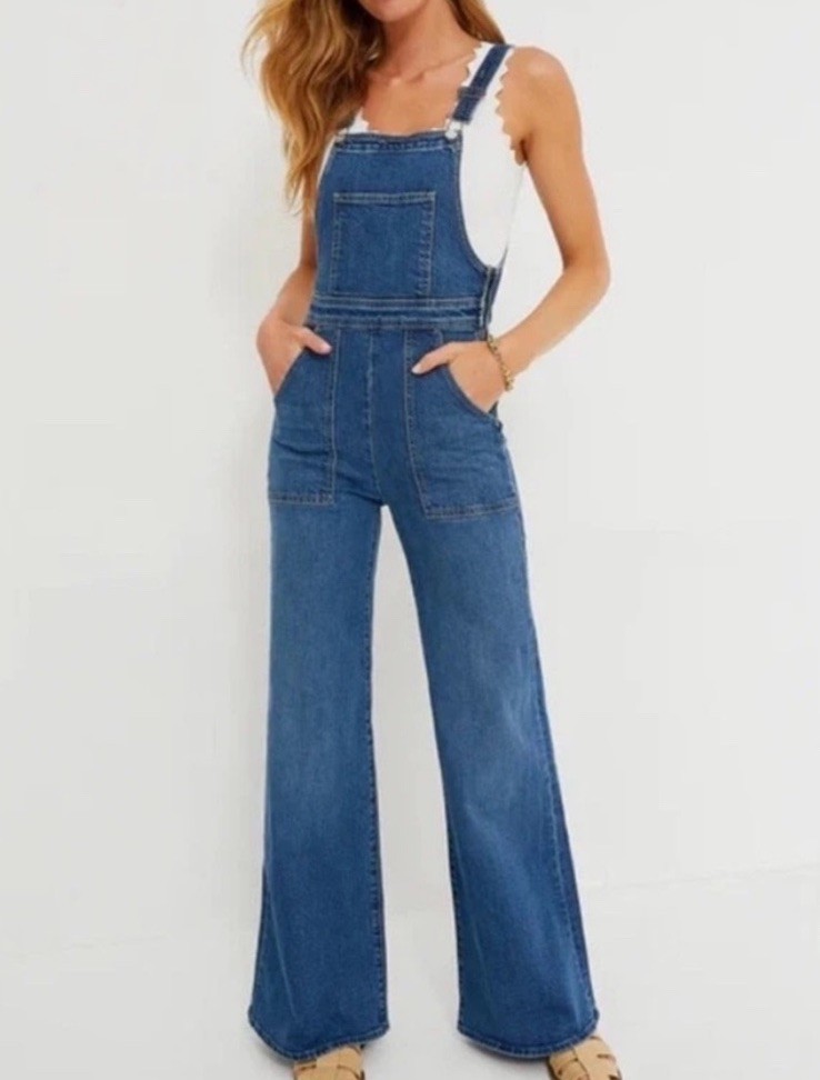 Mother Superior High Waisted Twister Overall Sneak in Punch Buggy Size M