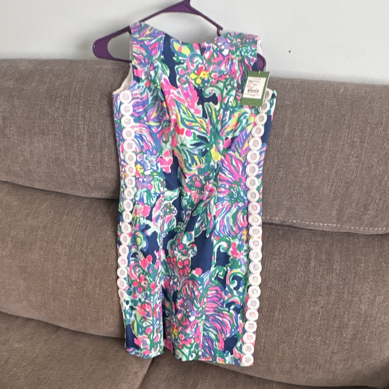 Lilly Pulitzer Multicolor Floral Eyelet Sleeveless Jumpsuit Women’s Size 0