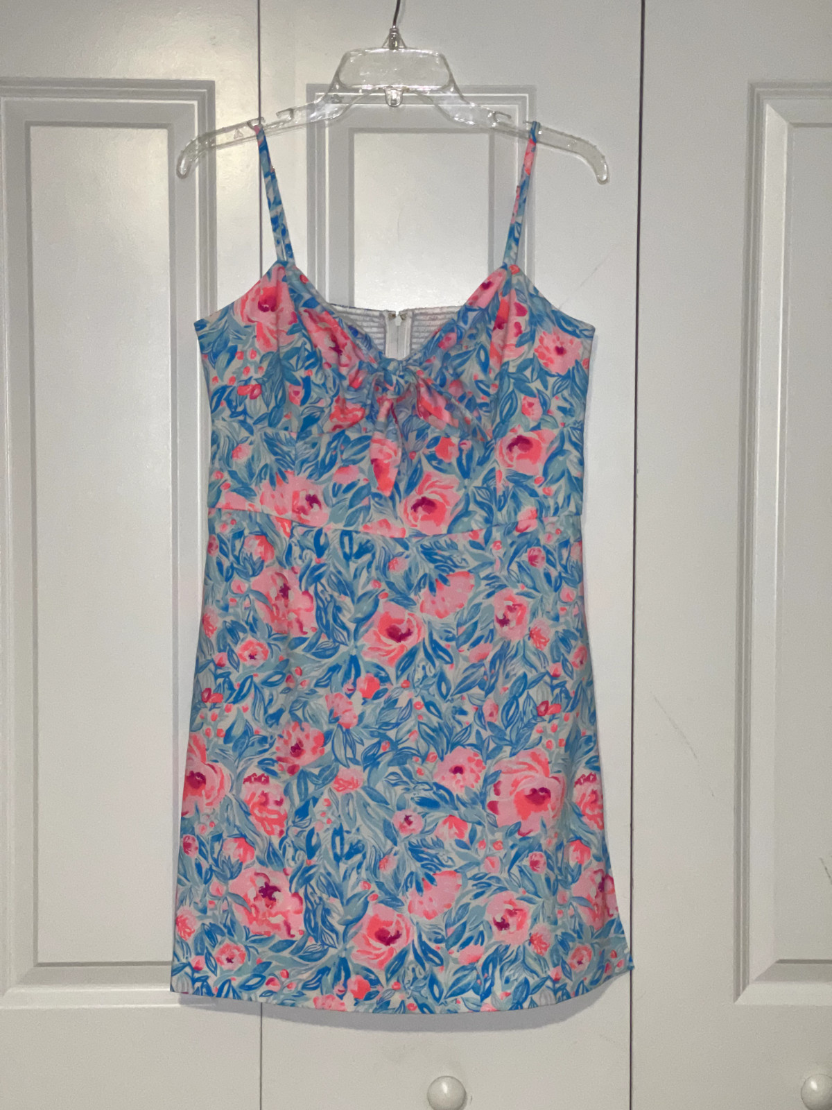 Lilly Pulitzer Blue and Pink Romper Sz 10