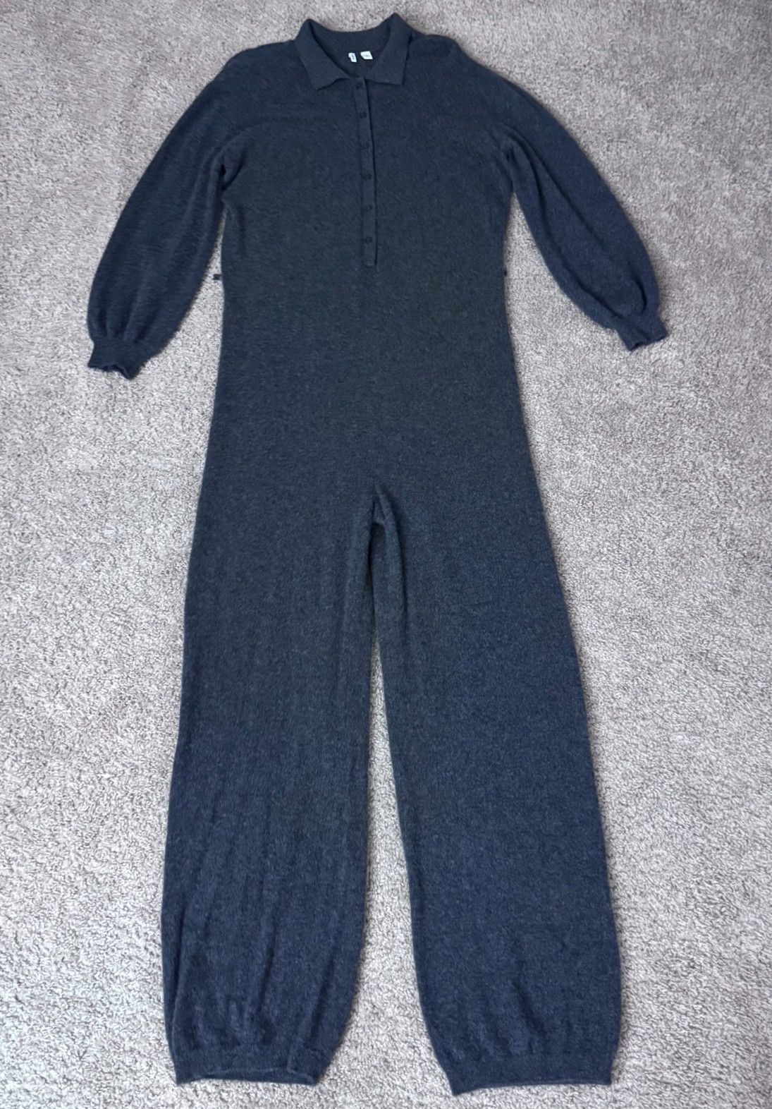 Nordstrom Women’s Size Large Cashmere Jumpsuit *Missing Waist Tie*