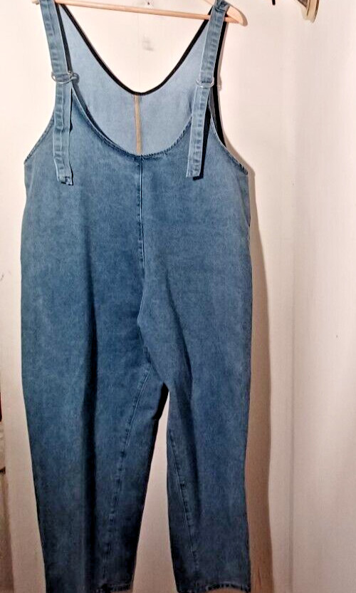 Blue Tides Women Jumper Suit Two Pockets Medium Unisex Plus Size Relax Fit