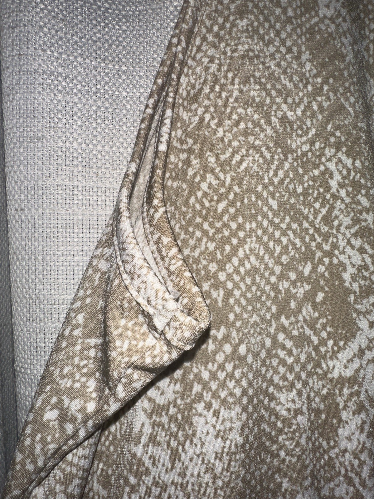 Juicy Couture XL Snake print Jumpsuit Stretch and Tie Waist Beaded Neckline