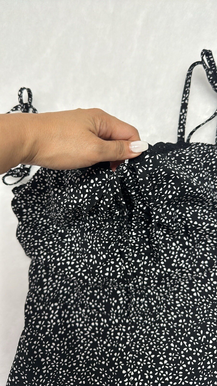 Princess Polly Rada Playsuit Black/White Romper Sz 4