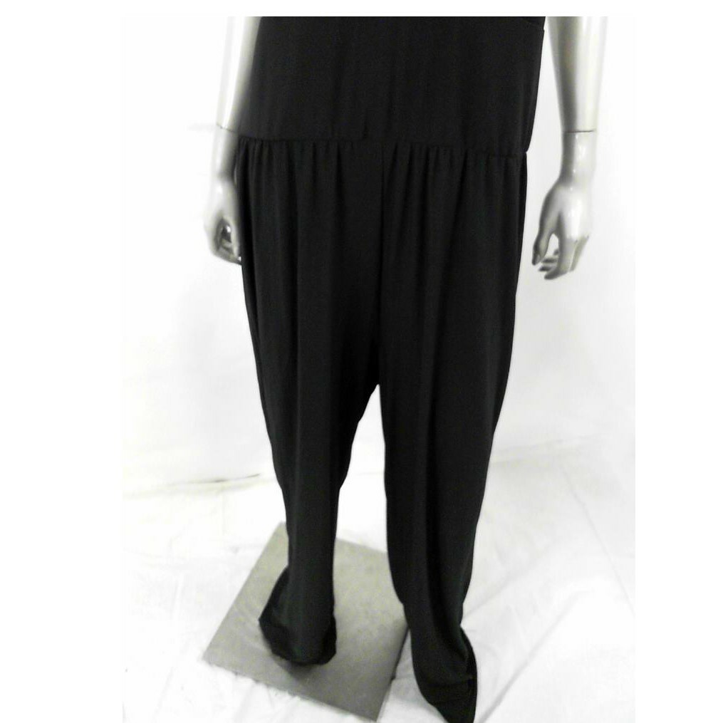 Ellen Tracy Women Jumpsuit XL Black Stretch