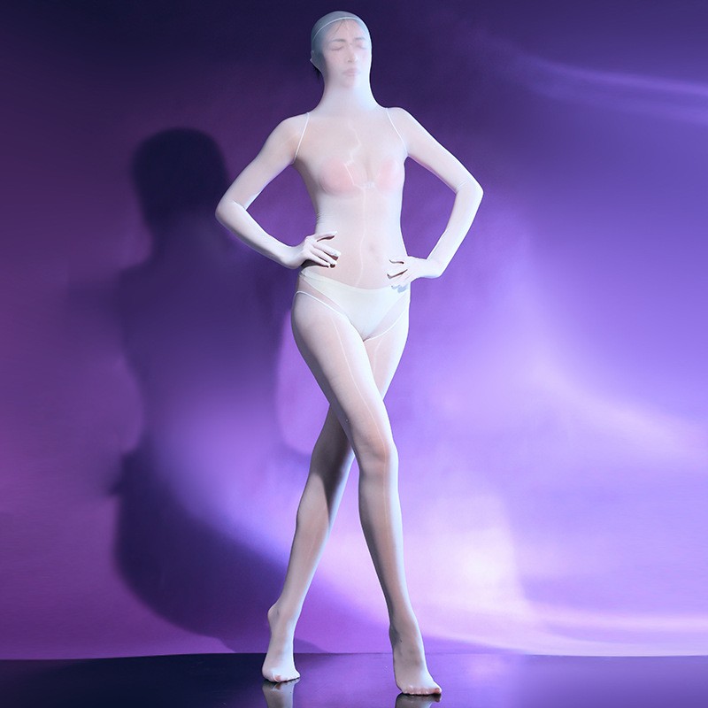 Oil Shiny Sheer Glossy Bodysuit Seamless Pantyhose Tights Full Body Stockings