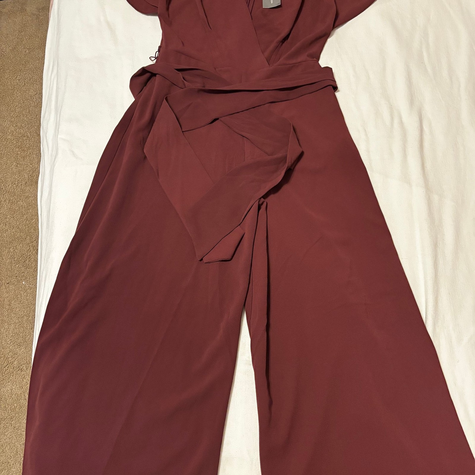 French Connection Bessie Crepe Verona V-Neck Sleeveless Jumpsuit