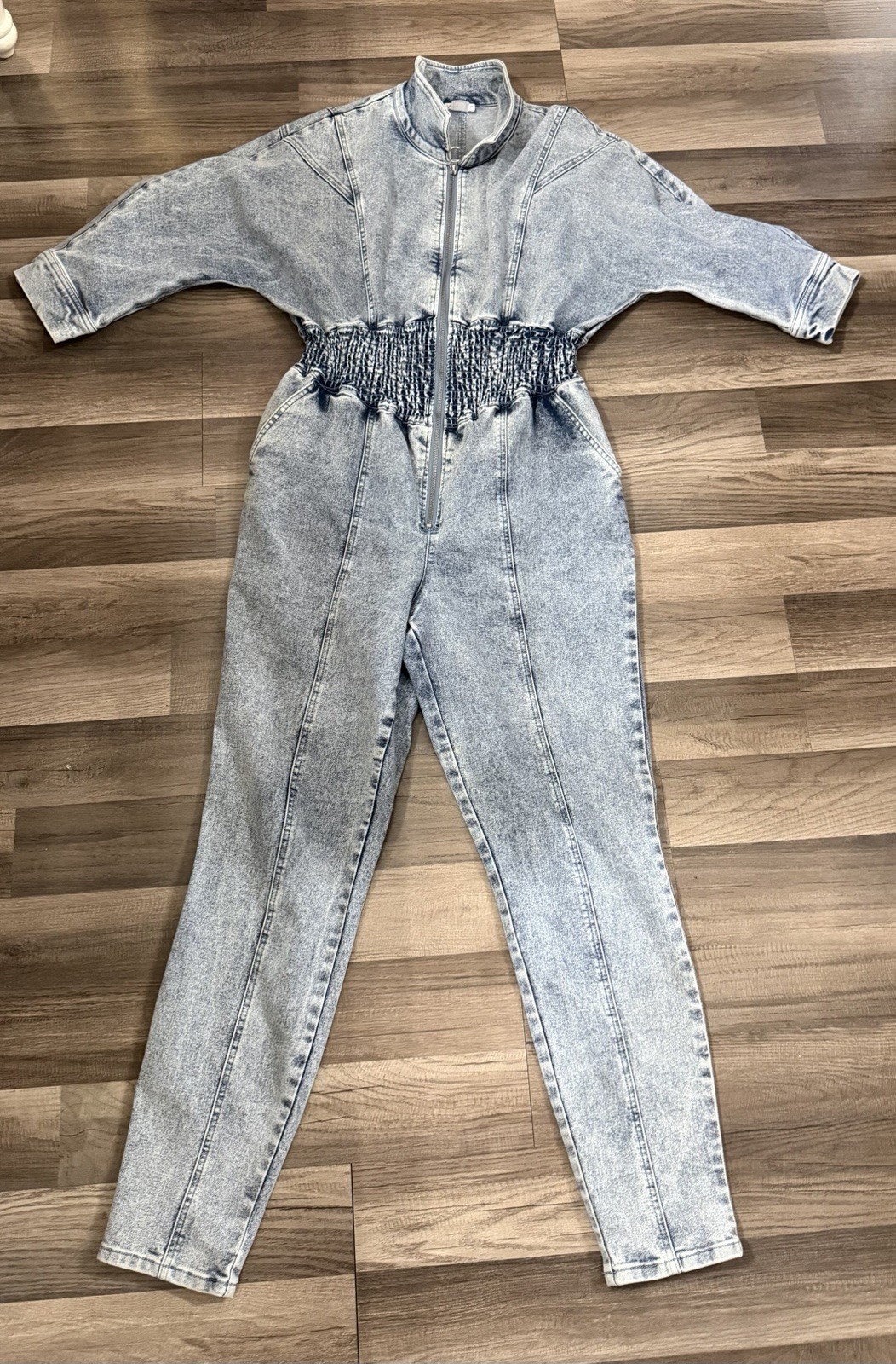 Vintage Dreams acid wash denim jumpsuit size 12 One Piece Venus