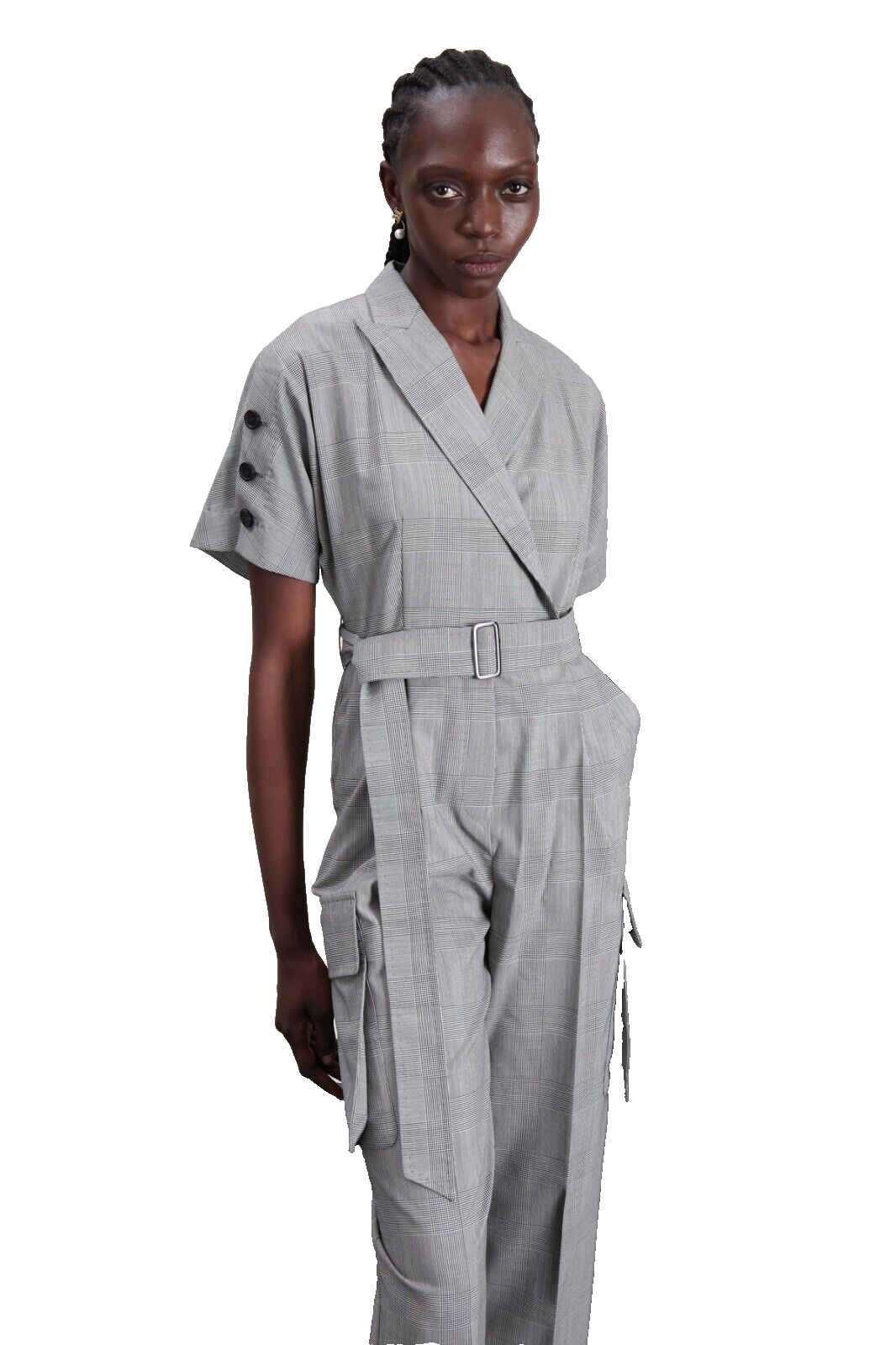 🌟MAX MARA Virgin WOOL Canvas Jumpsuit 4US_ 6Gb_ 34De_ 38It_ 36Fr ‘BARI’