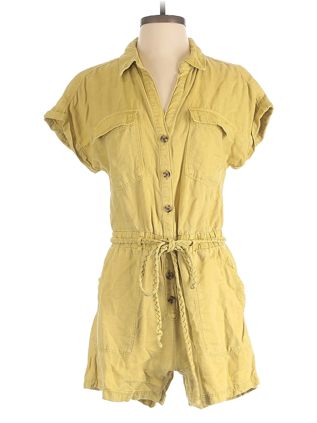 Nicole Miller New York Women Yellow Romper S