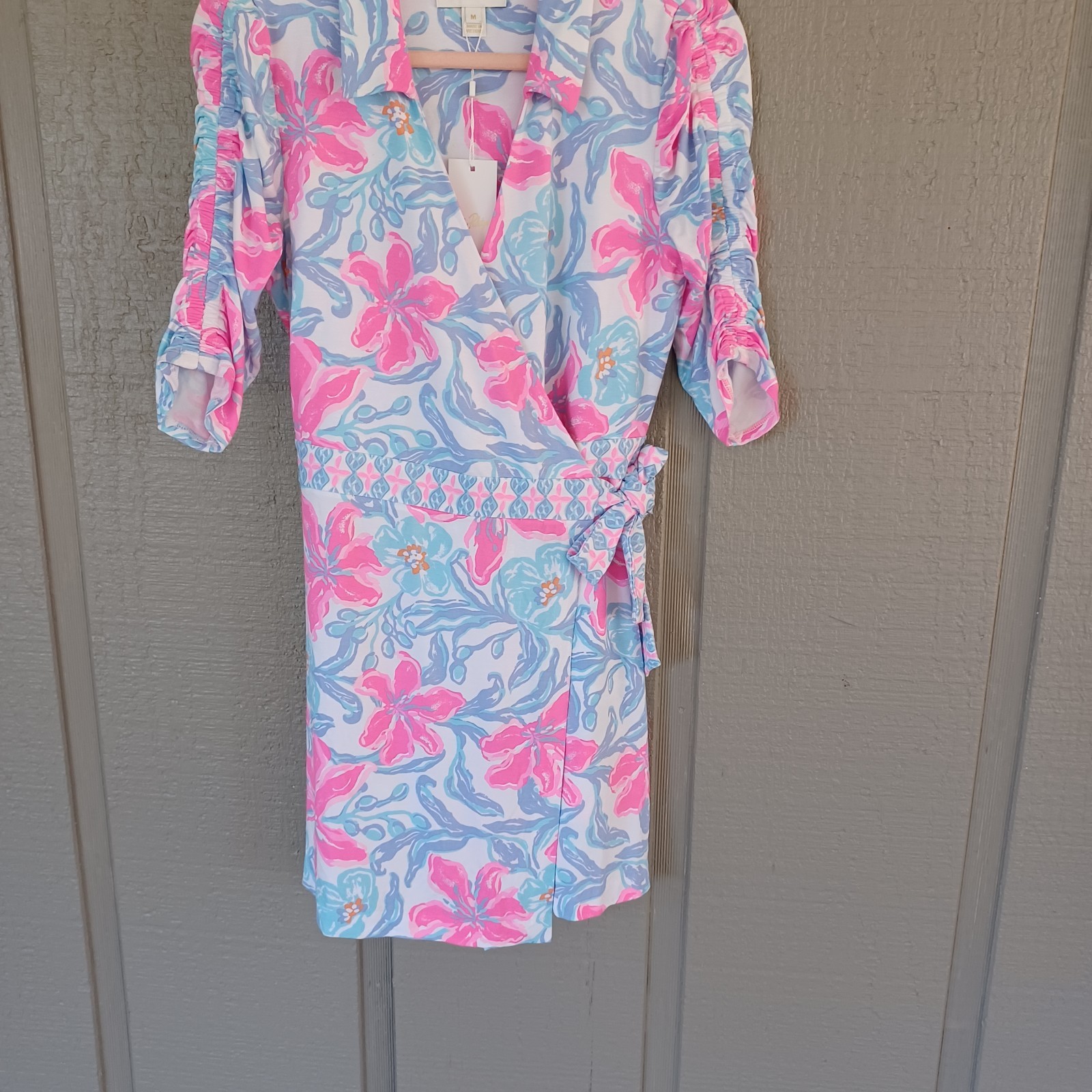Lilly Pulitzer Ibby Skirted Romper Size M Preppy In Beachside Haven Engine