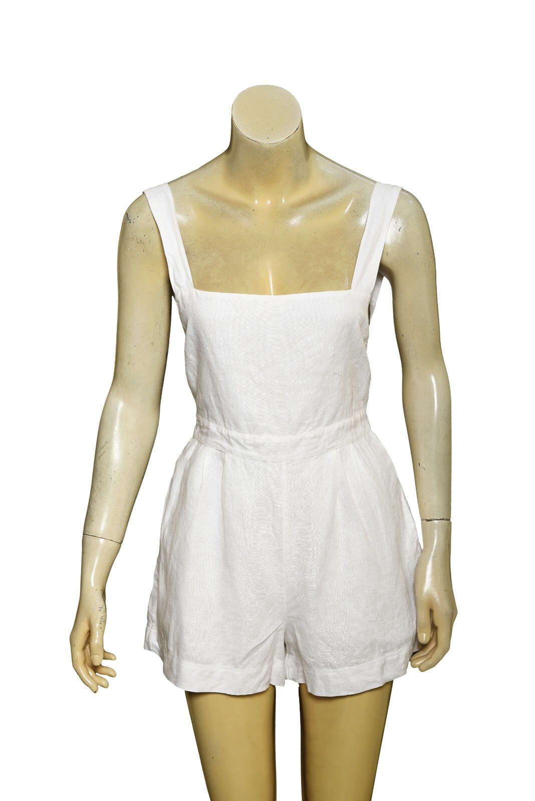 Posse Moana Romper XS 2 Women’s Casual Wide-Legs Boho Ivory Playsuit NEW 41085