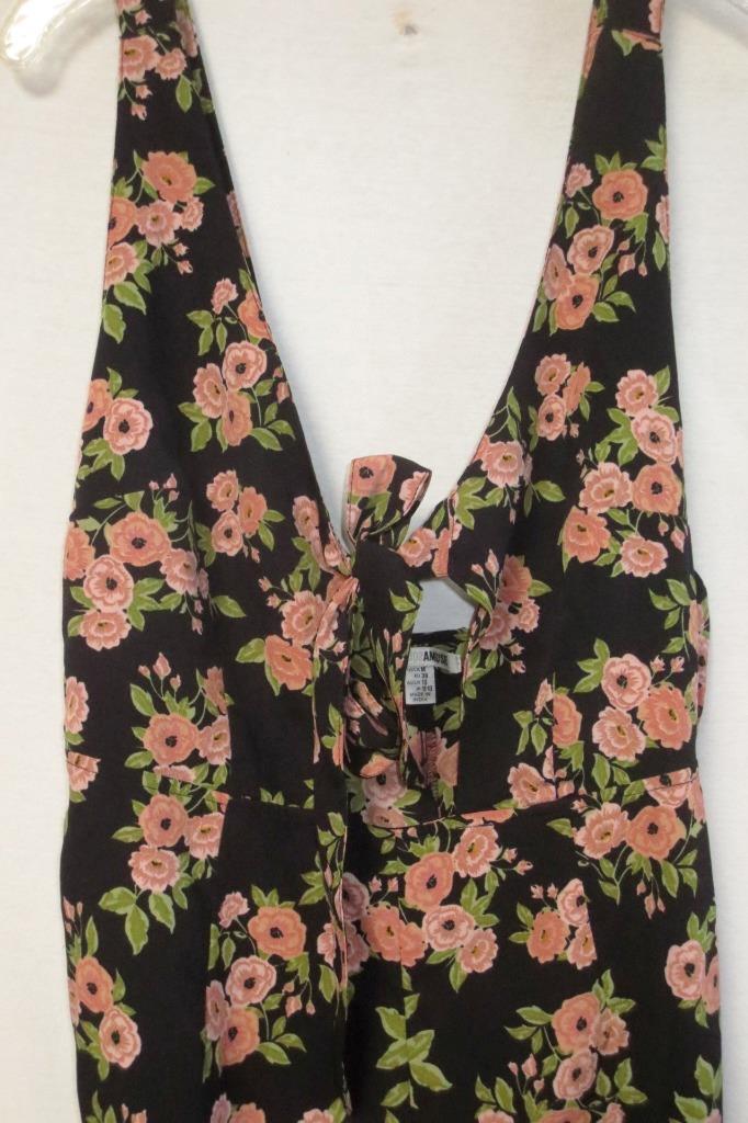 Amuse Society Sleeveless Floral Jumpsuit Sz M Lightweight, Bohemian, 100% Poly