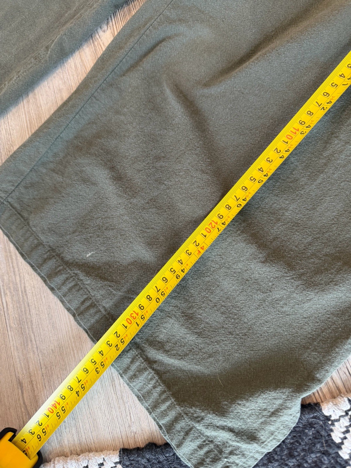 Womens Olive Green Jumpsuit Large Wide Leg Adjustable Straps Slouchy Relaxed Fit