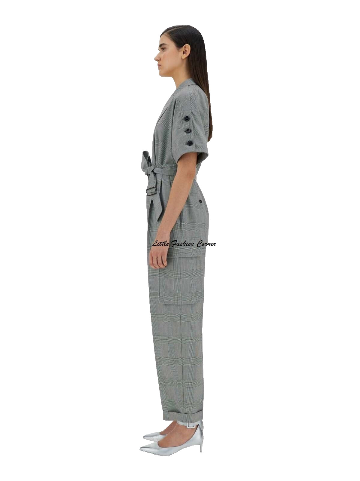 🌟MAX MARA Virgin WOOL Canvas Jumpsuit 4US_ 6Gb_ 34De_ 38It_ 36Fr ‘BARI’