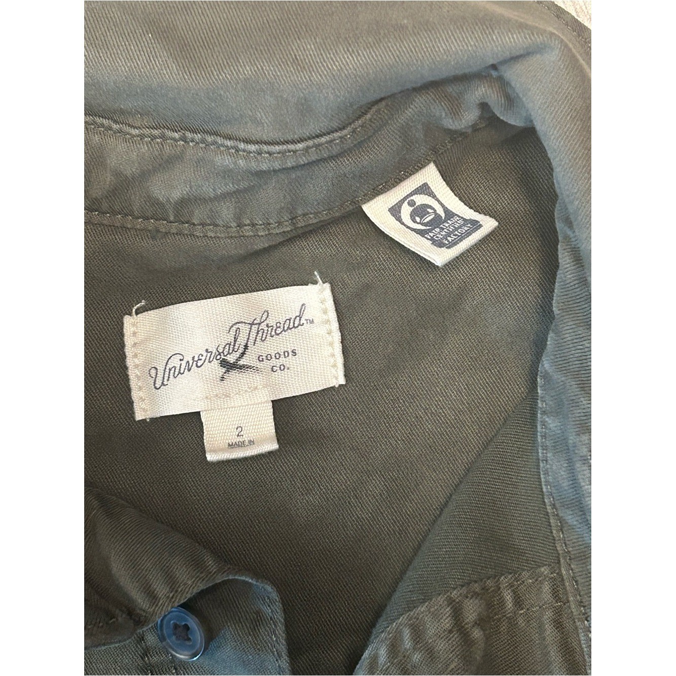 Universal Thread Olive Green Utility Romper
